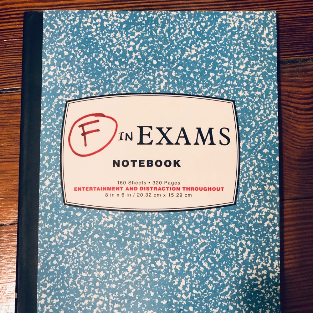 Notebook: F in Exams 🤣 Notebook with Jokes